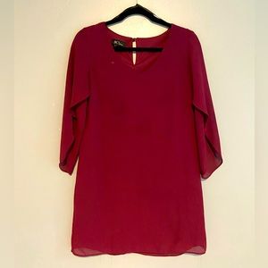 Plum mini dress